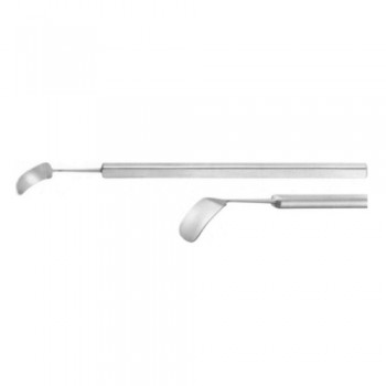 Helveston Tissue Retractor Thin Curved Blade Stainless Steel, 6.5 cm - 2 1/2" Blade Width 11 mm
